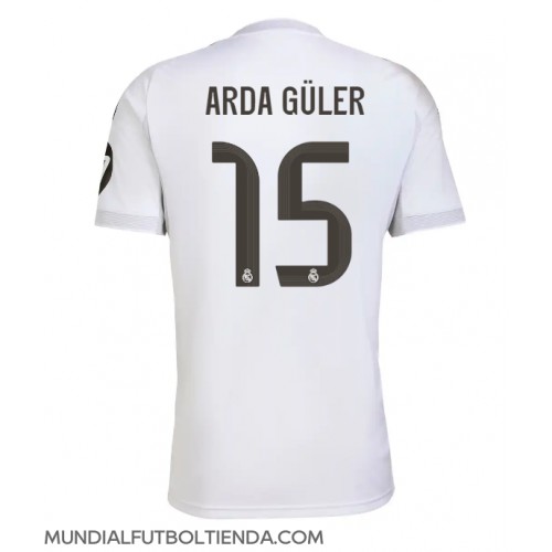 Camiseta Real Madrid Arda Guler #15 Primera Equipación Replica 2025-26 mangas cortas